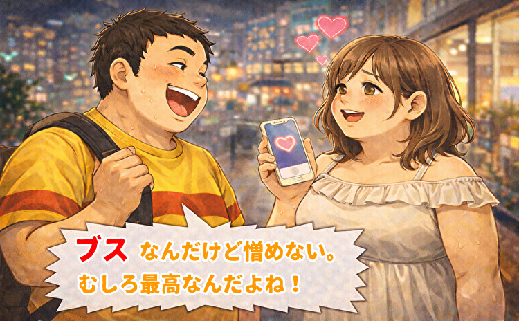 出会い系にいるブサカワの女性