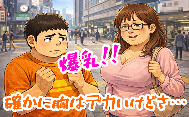 爆乳女性との出会い系体験談