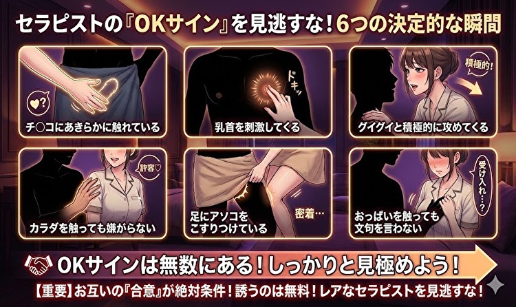 セラピストのOKサイン