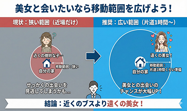 近くのブスより遠くの美女