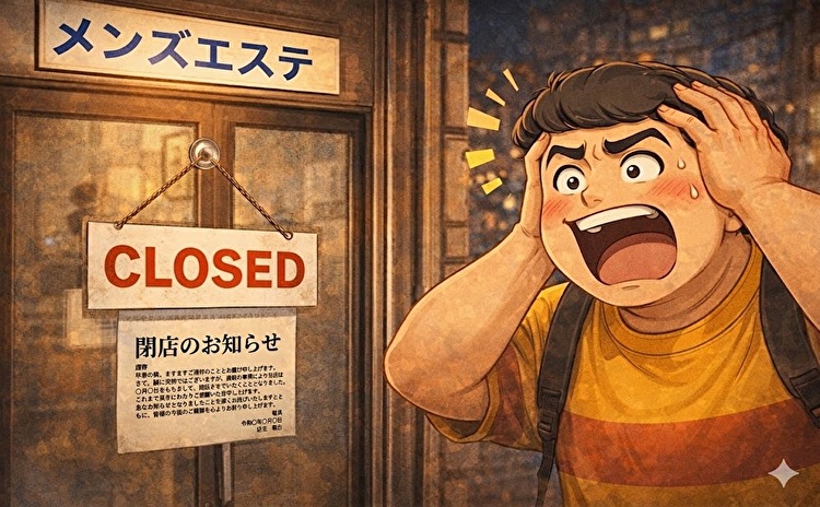 通ってたメンズエステが閉店