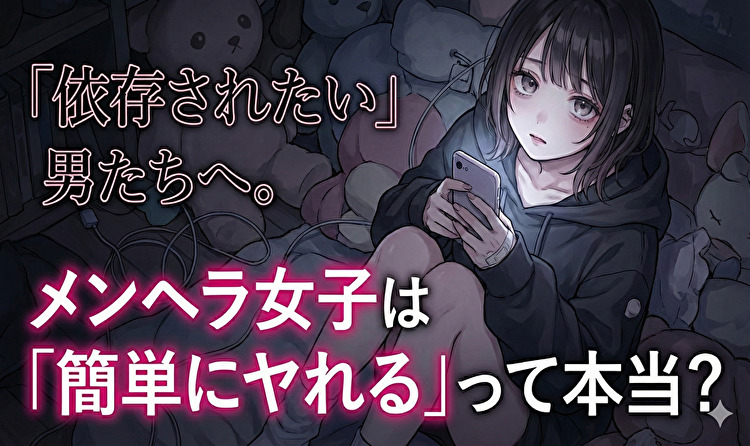 メンヘラ女子は簡単にヤれる
