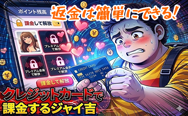 出会い系でクレジットカードで決済した時の返金方法