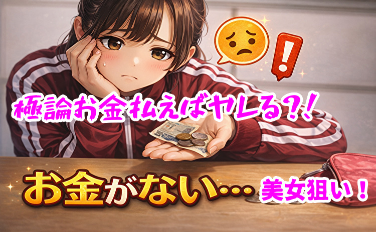 出会い系でお金のない美女
