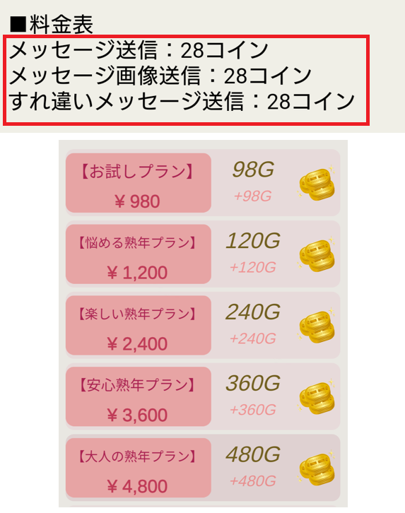 熟年コンプレックスの料金