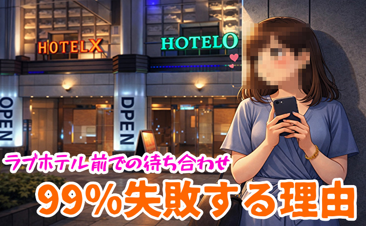 ラブホテル前で待ち合わせ