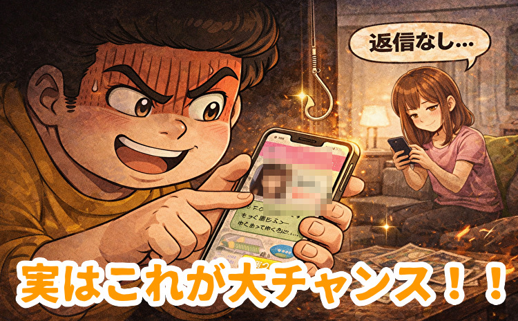 出会い系で返信のない女性がチャンス