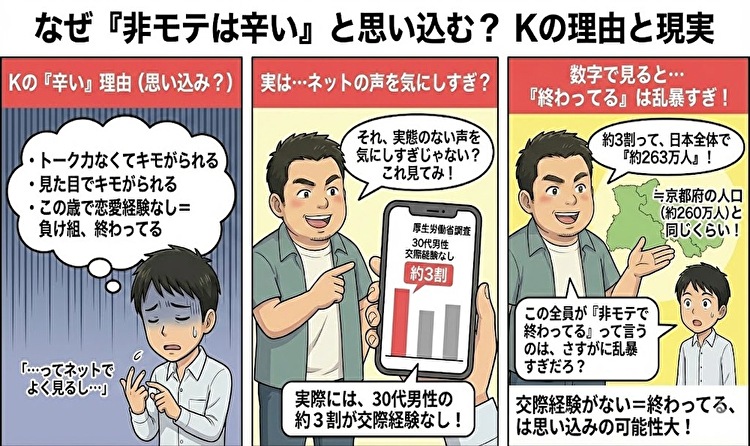 非モテ男はなぜ辛い