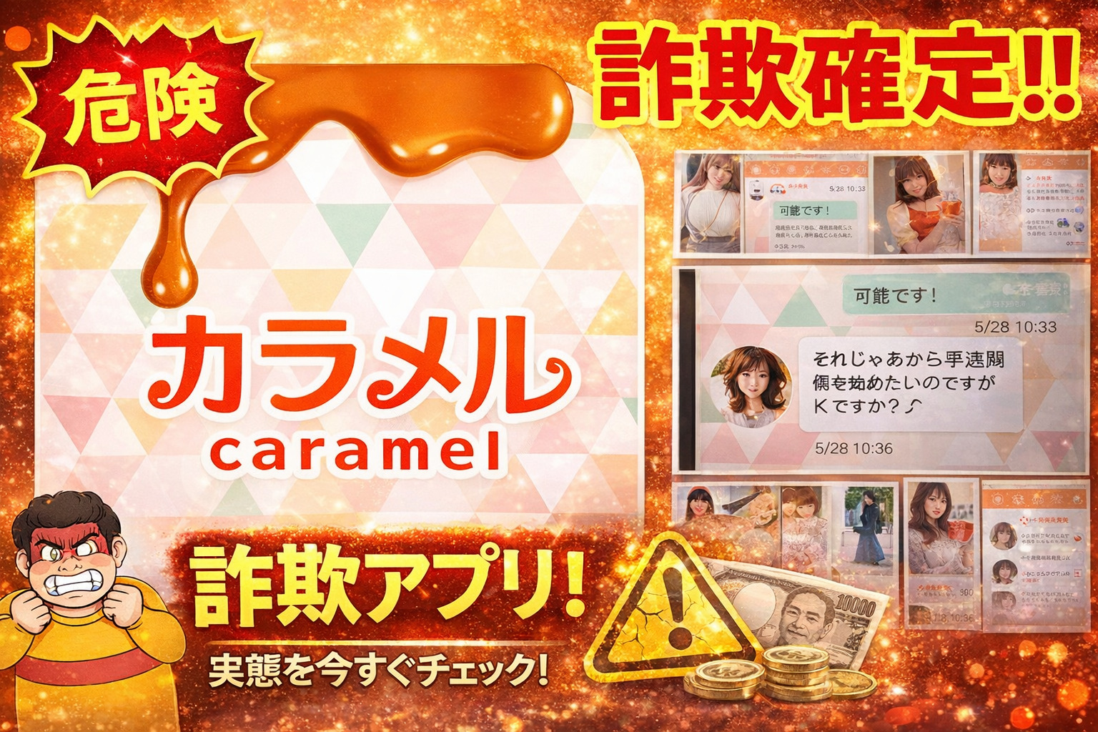 出会い系アプリのカラメルに実態調査