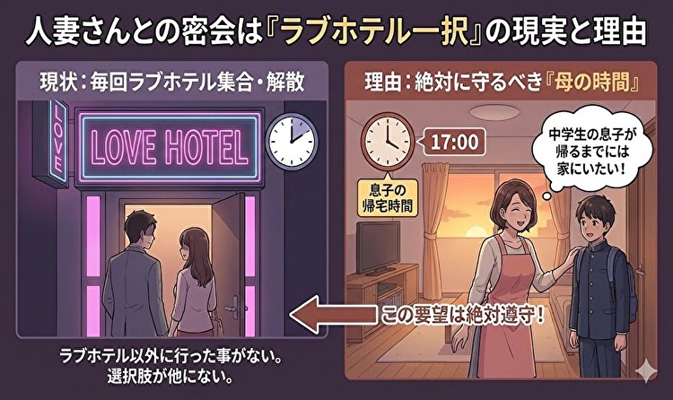 人妻とライブホテル